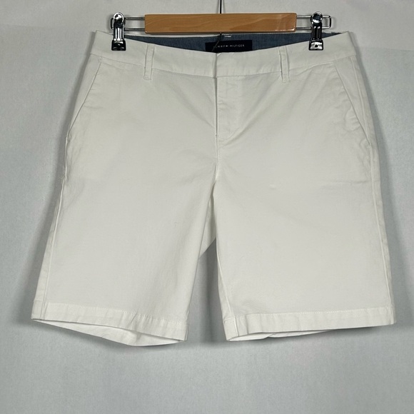 Tommy Hilfiger White Bermuda Shorts - Picture 1 of 13